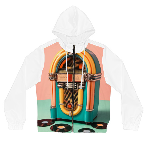 Classic Vinyl Vibes - Women’s Full-Zip Hoodie (AOP)
