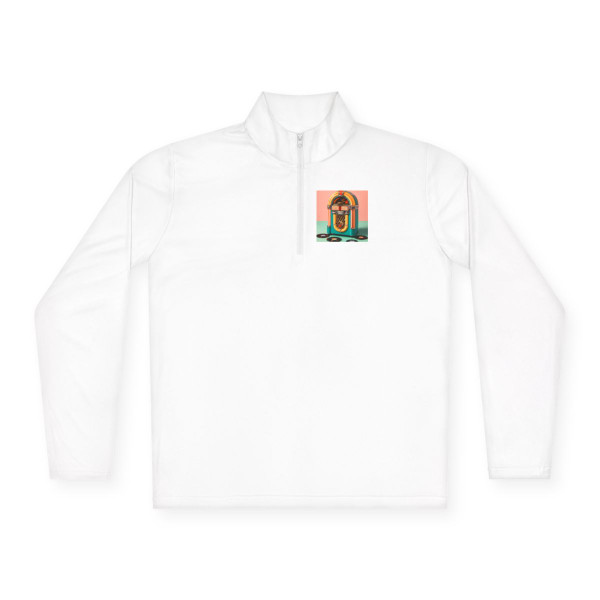 Classic Vinyl Vibes - Unisex Quarter-Zip Pullover