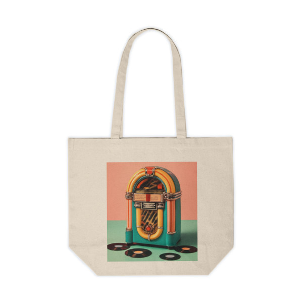 Classic Vinyl Vibes - Canvas Shopping Tote