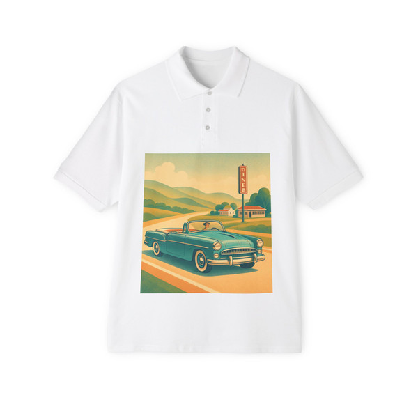 Retro Road Trip - Men's Piqué Polo