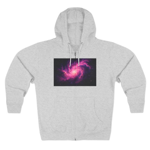 Luminous Nebula Reverie - Unisex Zip Hoodie