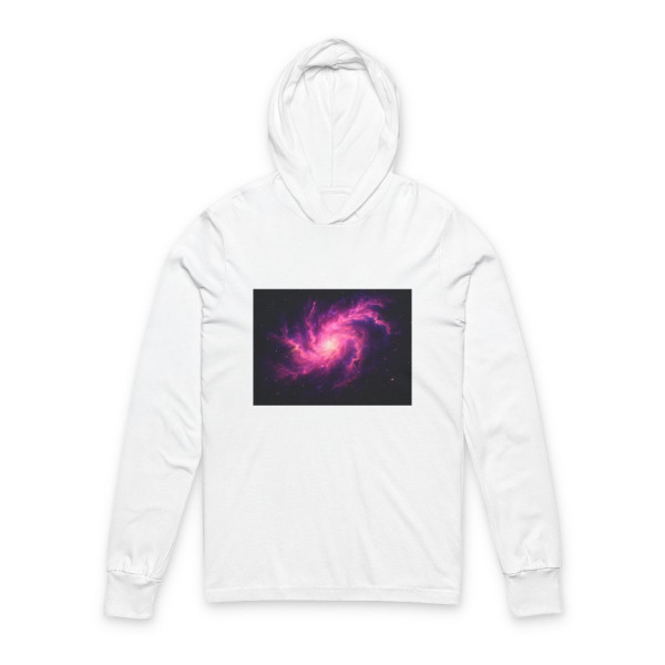 Luminous Nebula Reverie - Unisex Hooded Long Sleeve Tee