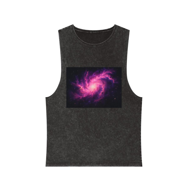 Luminous Nebula Reverie - Unisex Stonewash Tank Top