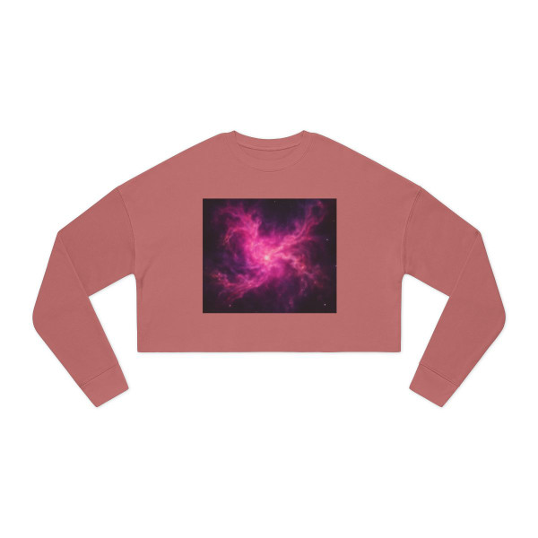 Luminous Nebula Reverie - Women's Cropped Sweatshirt