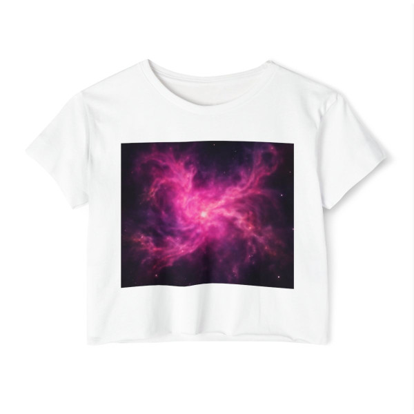 Luminous Nebula Reverie - Women's Festival Crop Top