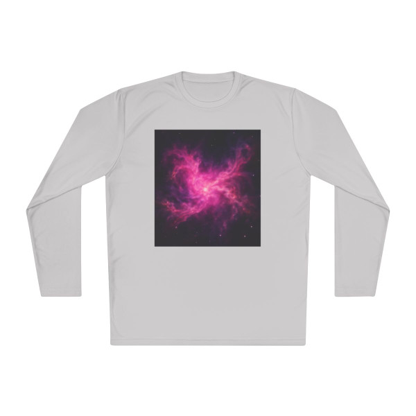 Luminous Nebula Reverie - Unisex Lightweight Long Sleeve Tee