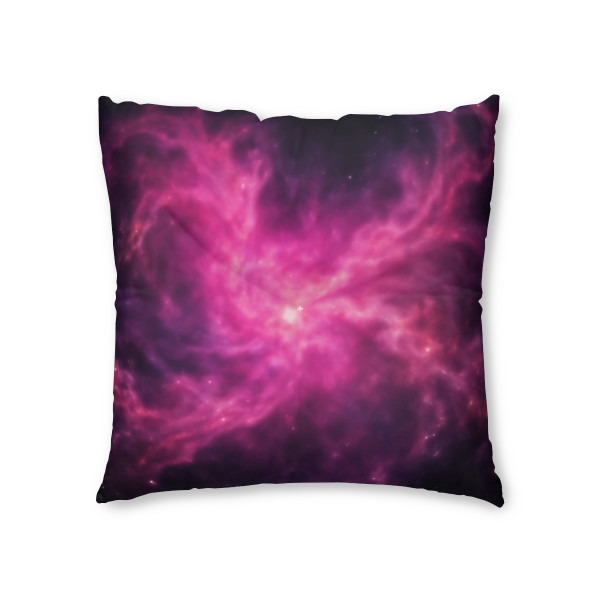 Luminous Nebula Reverie - Tufted Floor Pillow, Square