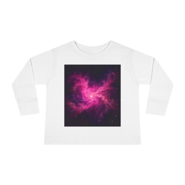 Luminous Nebula Reverie - Toddler Long Sleeve Tee