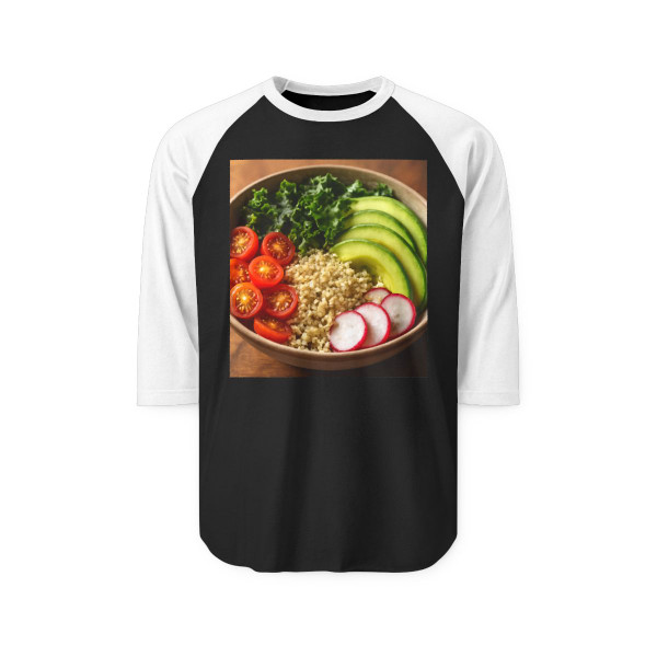 Harvest Bowl Delight - Unisex Three-Quarter Sleeve Raglan Shirt