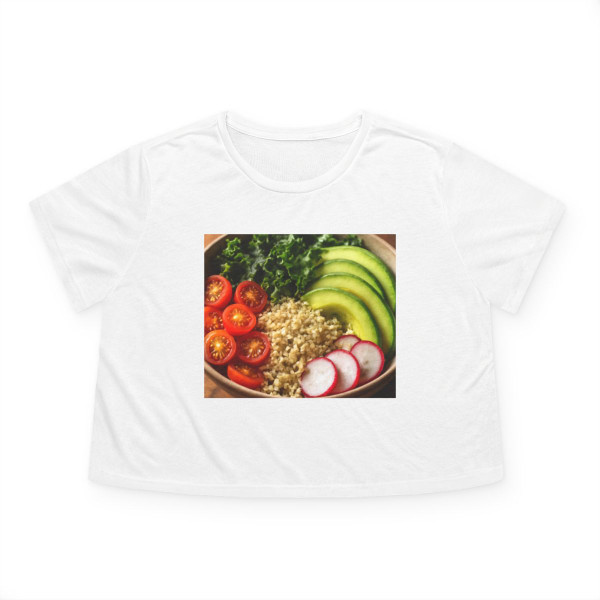 Harvest Bowl Delight - Women's Flowy Cropped Tee