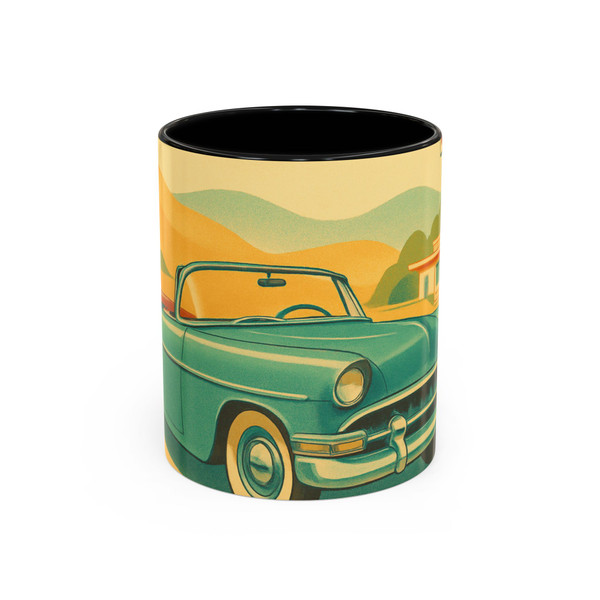 Retro Road Trip - Accent Coffee Mug (11, 15oz)
