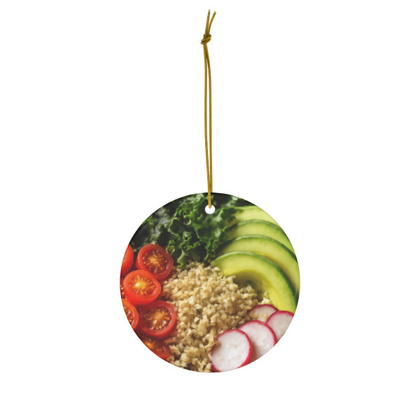 Harvest Bowl Delight - Ceramic Ornament, 1-Pack