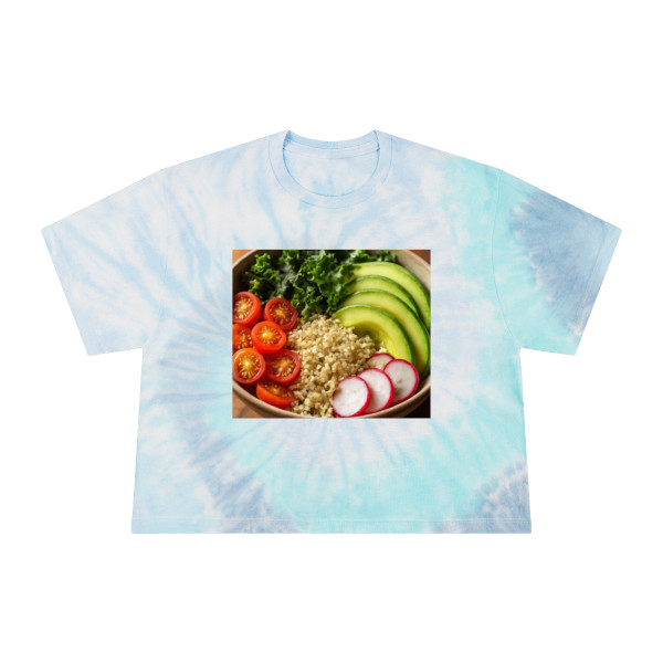 Harvest Bowl Delight - Women's Tie-Dye Crop Tee