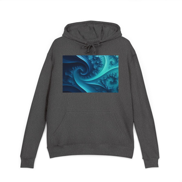 Fractal Harmony Wave - Unisex French Terry Hoodie