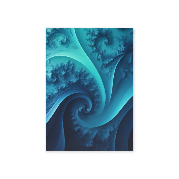 Fractal Harmony Wave - Holiday Cards (Two-sided print)