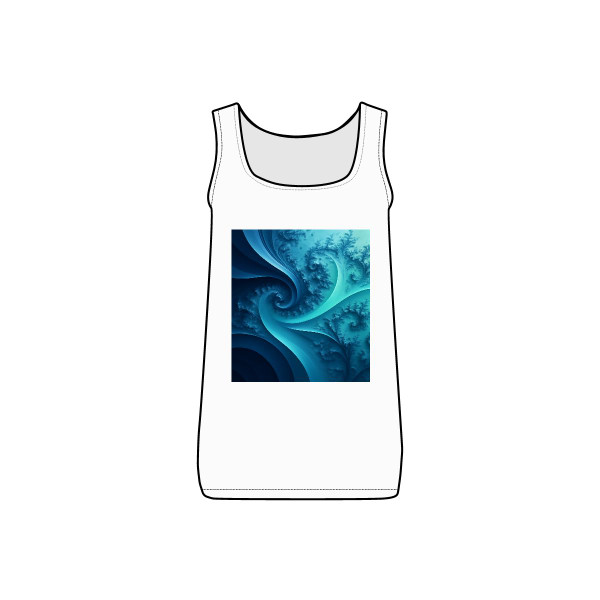 Fractal Harmony Wave - Women's Micro Ribbed Tank