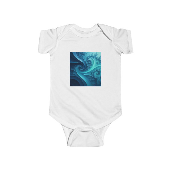 Fractal Harmony Wave - Infant Fine Jersey Bodysuit