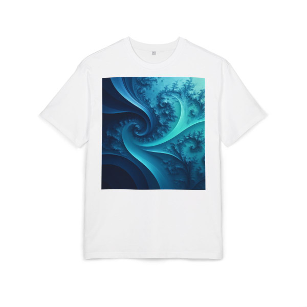 Fractal Harmony Wave - Unisex Heavy Oversize Tee