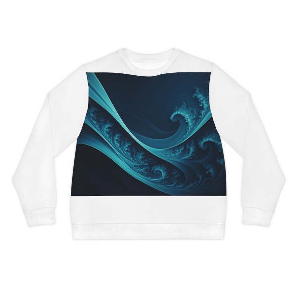 Fractal Harmony Wave - Lightweight Sweatshirt (AOP)