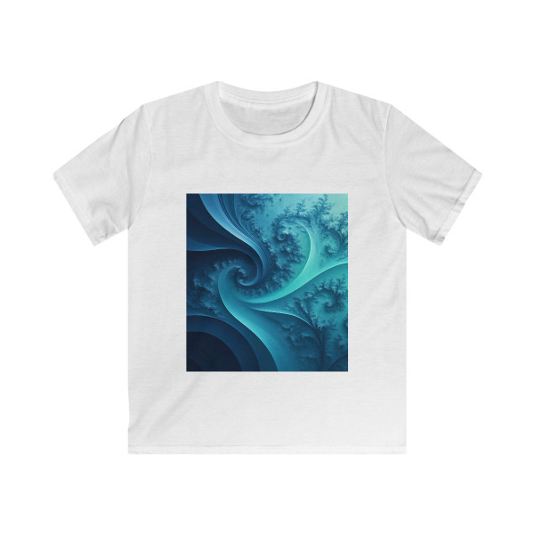 Fractal Harmony Wave - Kids Softstyle Tee