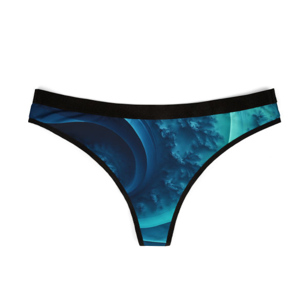 Fractal Harmony Wave - Women's Thongs (AOP)