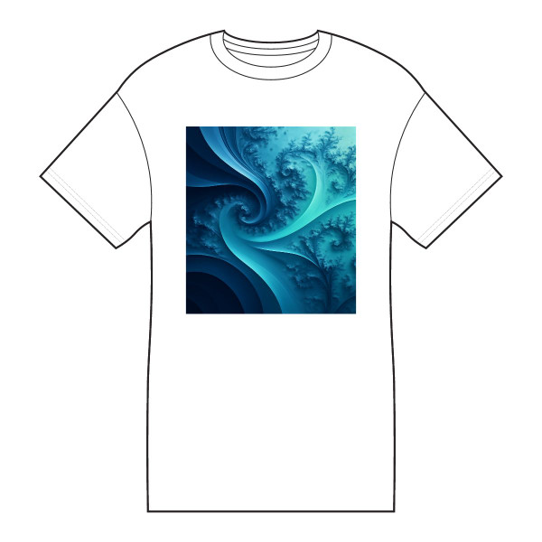 Fractal Harmony Wave - Core Cotton Tee