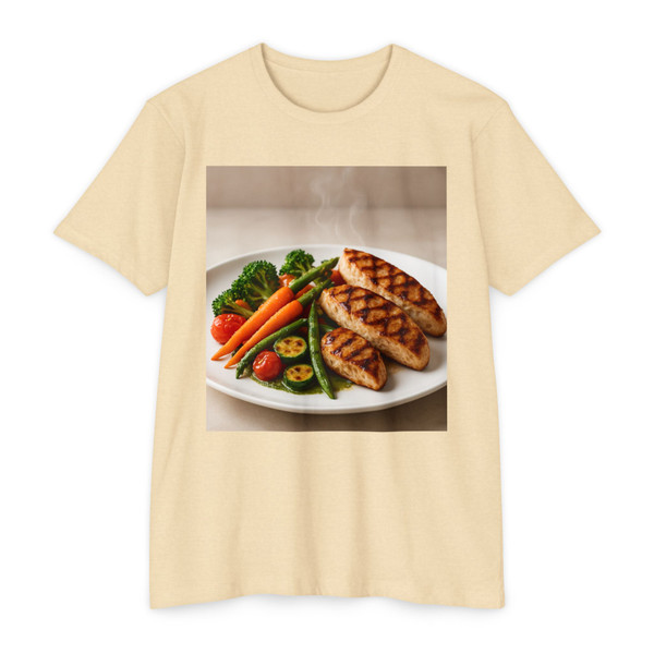 Gastronomic Elegance - Unisex CVC Jersey T-shirt