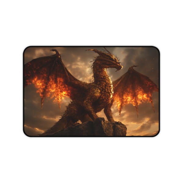 Golden Ember Leviathan - Desk Mat