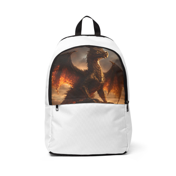 Golden Ember Leviathan - Unisex Fabric Backpack