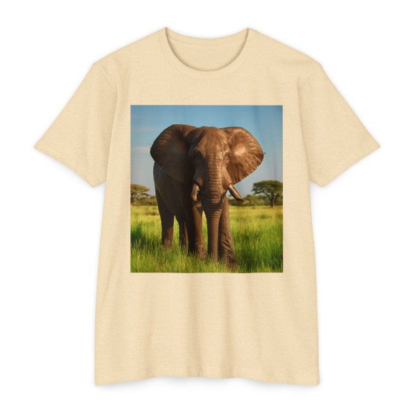 Majestic Elephant Spirit - Unisex CVC Jersey T-shirt