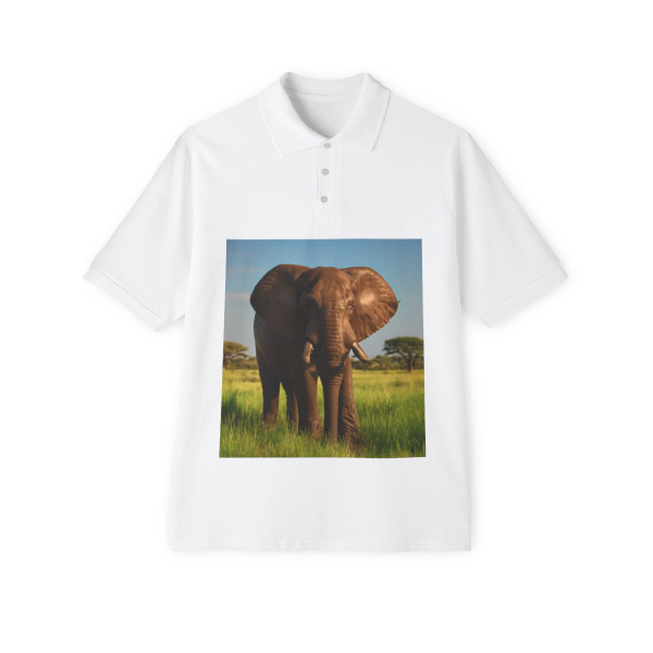 Majestic Elephant Spirit - Men's Piqué Polo