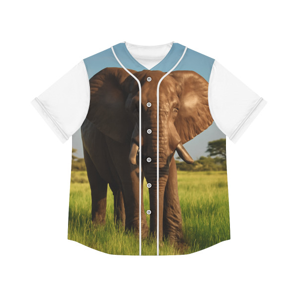 Majestic Elephant Spirit - Women's Baseball Jersey (AOP)