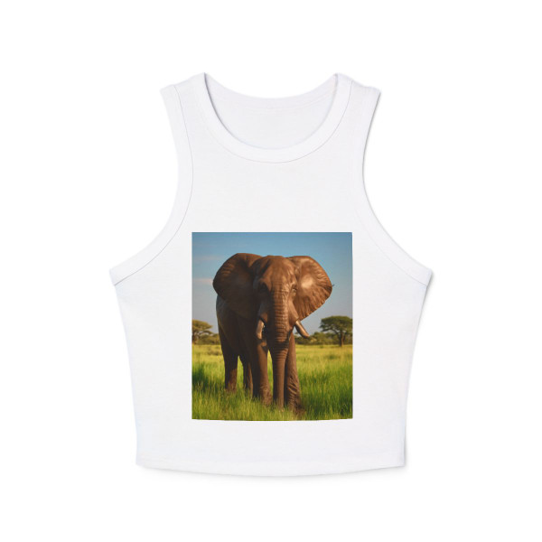 Majestic Elephant Spirit - Women's Micro Rib Racer Tank Top