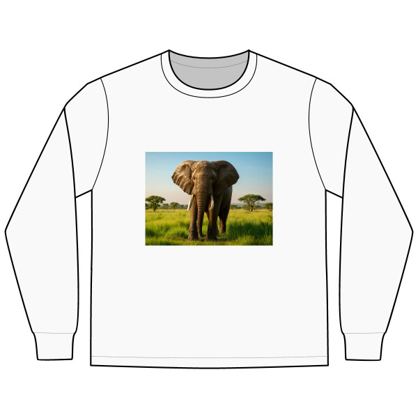 Majestic Elephant Spirit - Men's Long Sleeve Tee