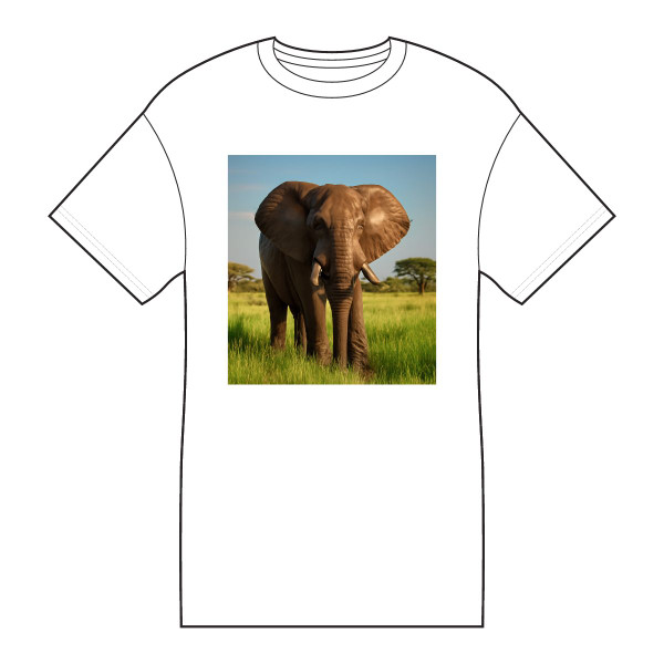 Majestic Elephant Spirit - Core Cotton Tee