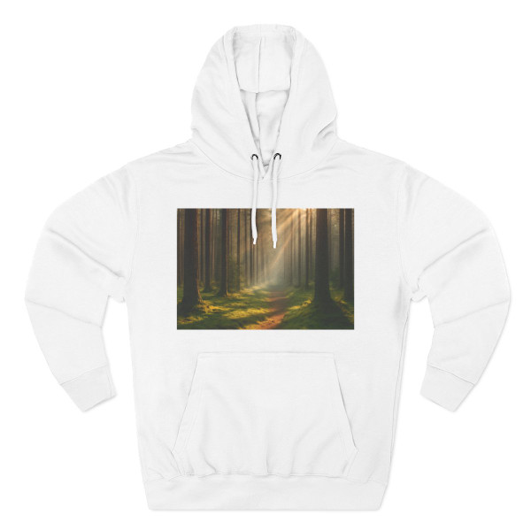 Whispering Pine Forest - Three-Panel Fleece Hoodie