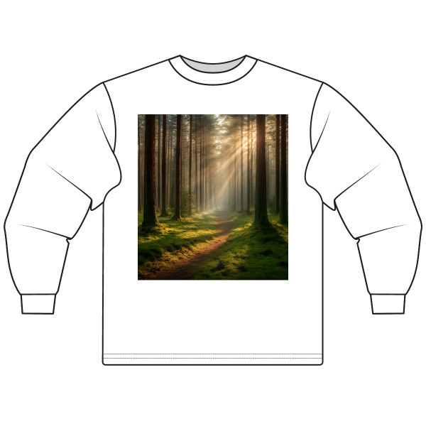 Whispering Pine Forest - Unisex Long Sleeve T-Shirt