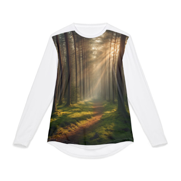 Whispering Pine Forest - Men's UV Protection Long Sleeve Shirt (AOP)