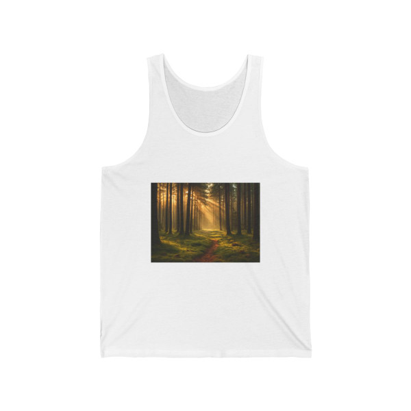Whispering Pine Forest - Unisex Jersey Tank