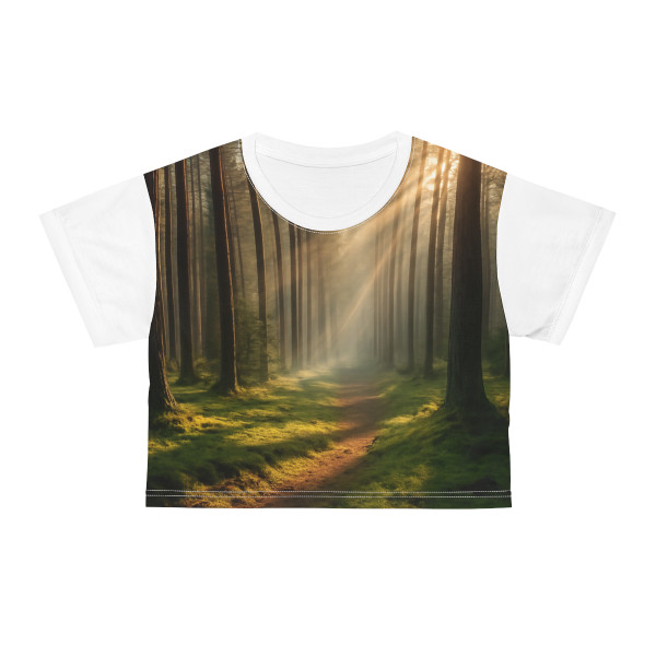 Whispering Pine Forest - Crop Tee (AOP)