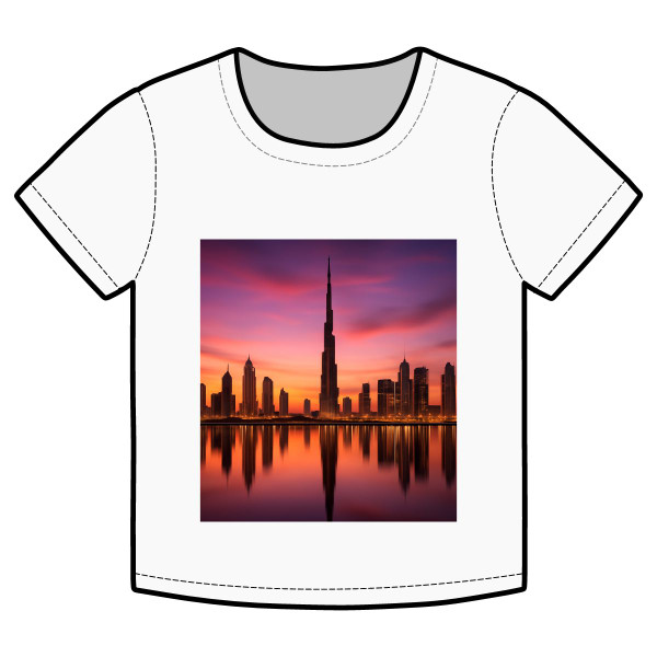 Dubai Twilight Mirage - Organic Rib Baby Tee