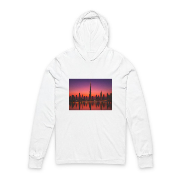 Dubai Twilight Mirage - Unisex Hooded Long Sleeve Tee
