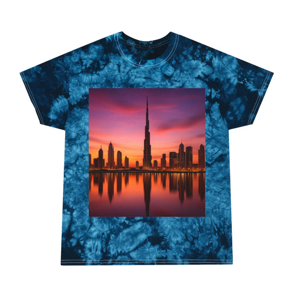 Dubai Twilight Mirage - Tie-Dye Tee, Crystal