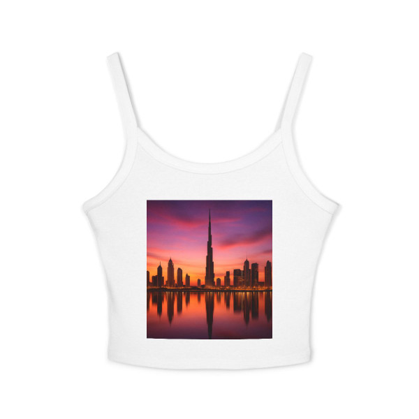 Dubai Twilight Mirage - Women's Spaghetti Strap Tank Top