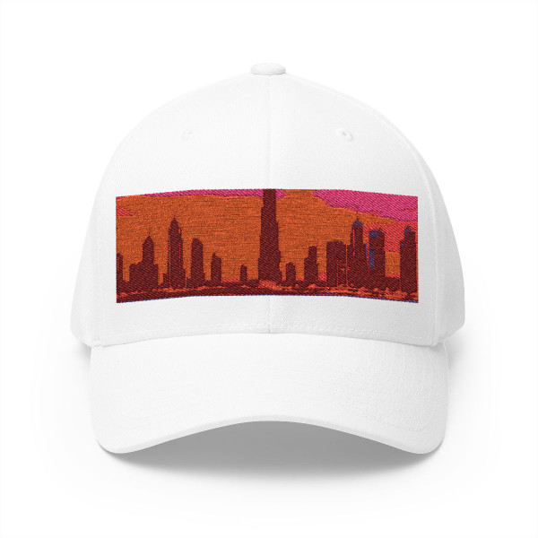 Dubai Twilight Mirage - Closed-Back Structured Cap (Embroidery)