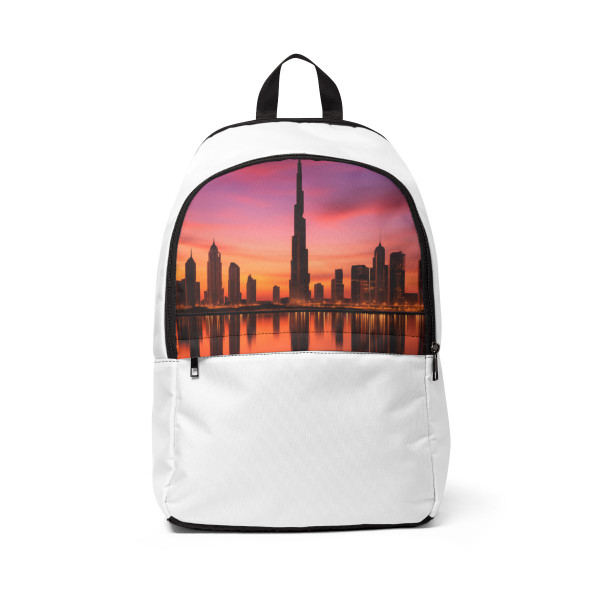 Dubai Twilight Mirage - Unisex Fabric Backpack