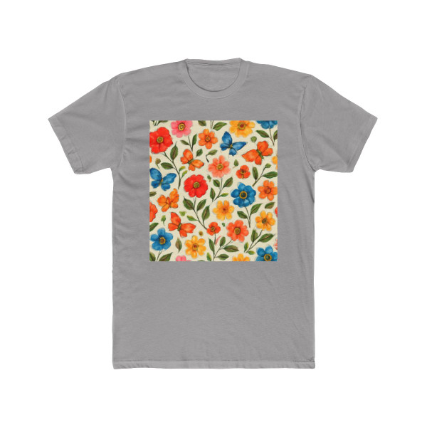 Whimsical Garden Play - Unisex Cotton Crew Tee