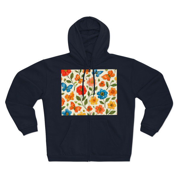Whimsical Garden Play - Unisex Hooded Zip Sweatshirt