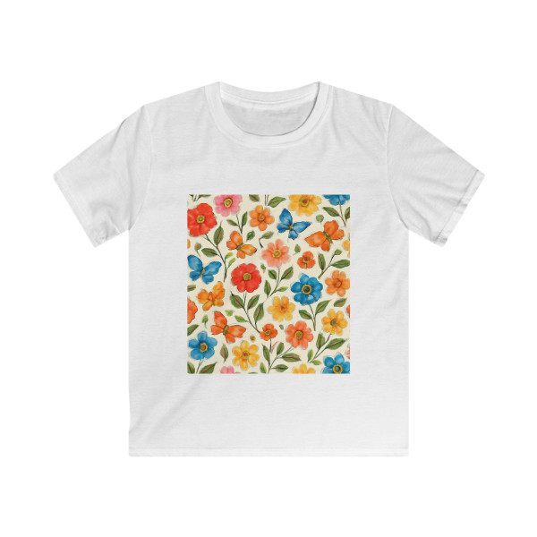 Whimsical Garden Play - Kids Softstyle Tee