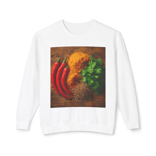 Sizzling Spice Medley - Unisex Lightweight Crewneck Sweatshirt